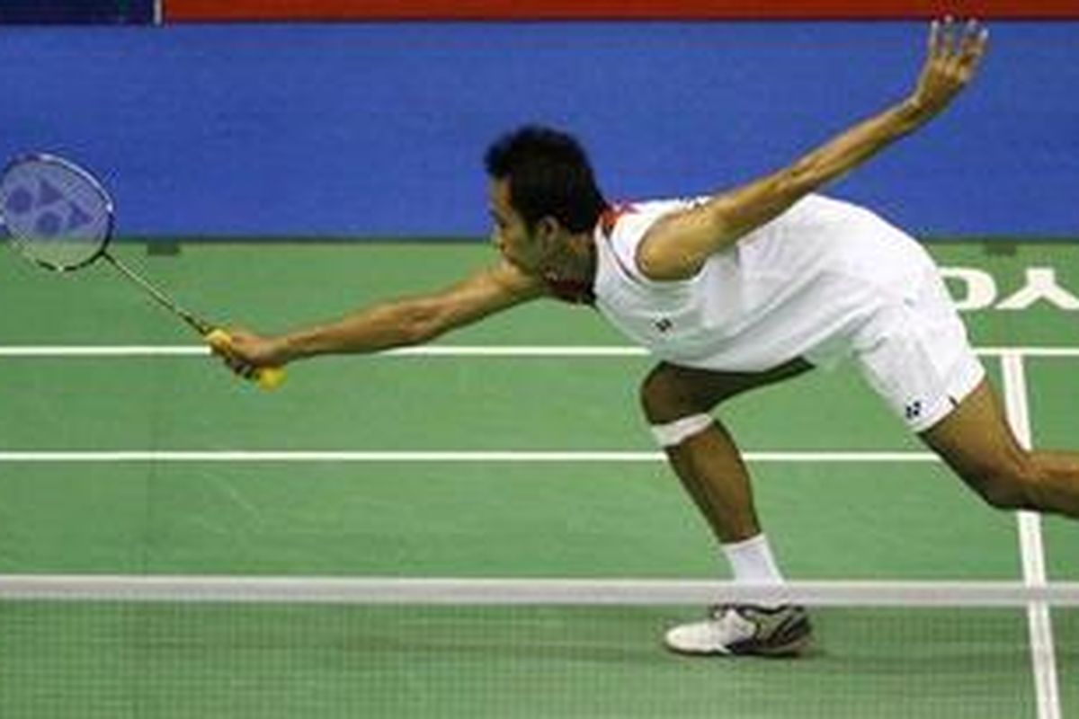 Tunggal putra Indonesia, Dionysius Hayom Rumbaka.