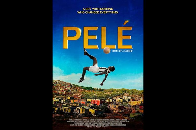 Poster film Pele: Birth of a Legend (2016). Tayang di Amazon Prime Video