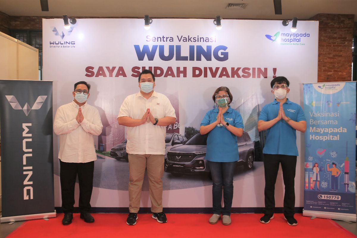 Wuling berkolaborasi dengan Mayapada Hospital dalam rangka mendukung percepatan vaksinasi
