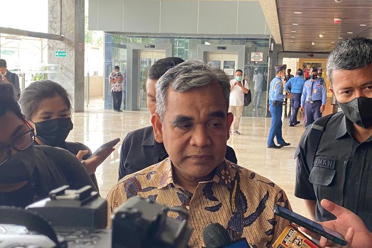 Wakil Ketua MPR sekaligus Sekretaris Jenderal Partai Gerindra Ahmad Muzani saat ditemui di Kompleks Parlemen, Senayan, Jakarta Pusat, Jumat (19/5/2023)