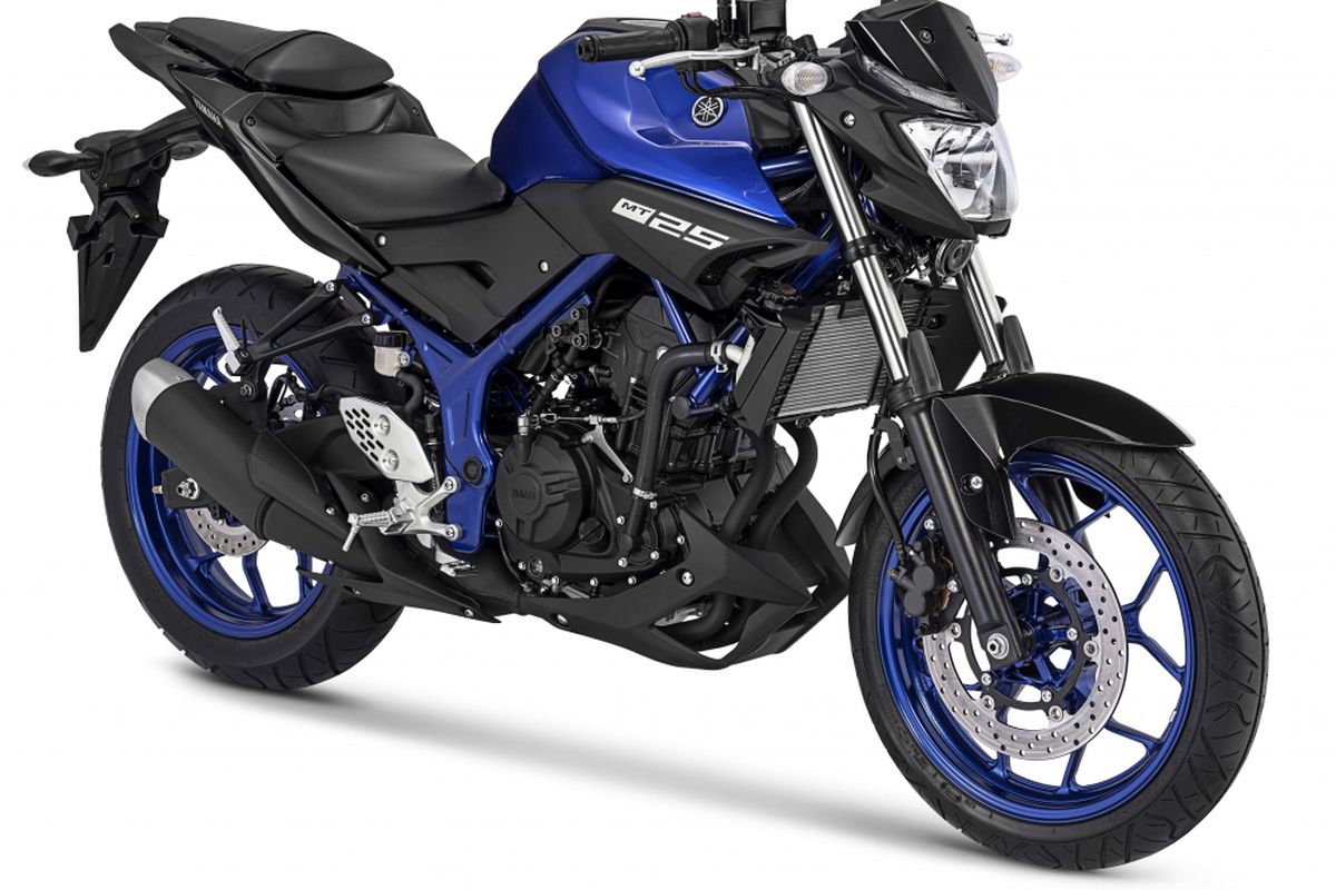 Yamaha MT-25 dengan Warna dan Stripping Baru