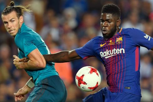 Selebrasi Saat Lawan AS Roma Isyaratkan Umtiti Betah di Barcelona