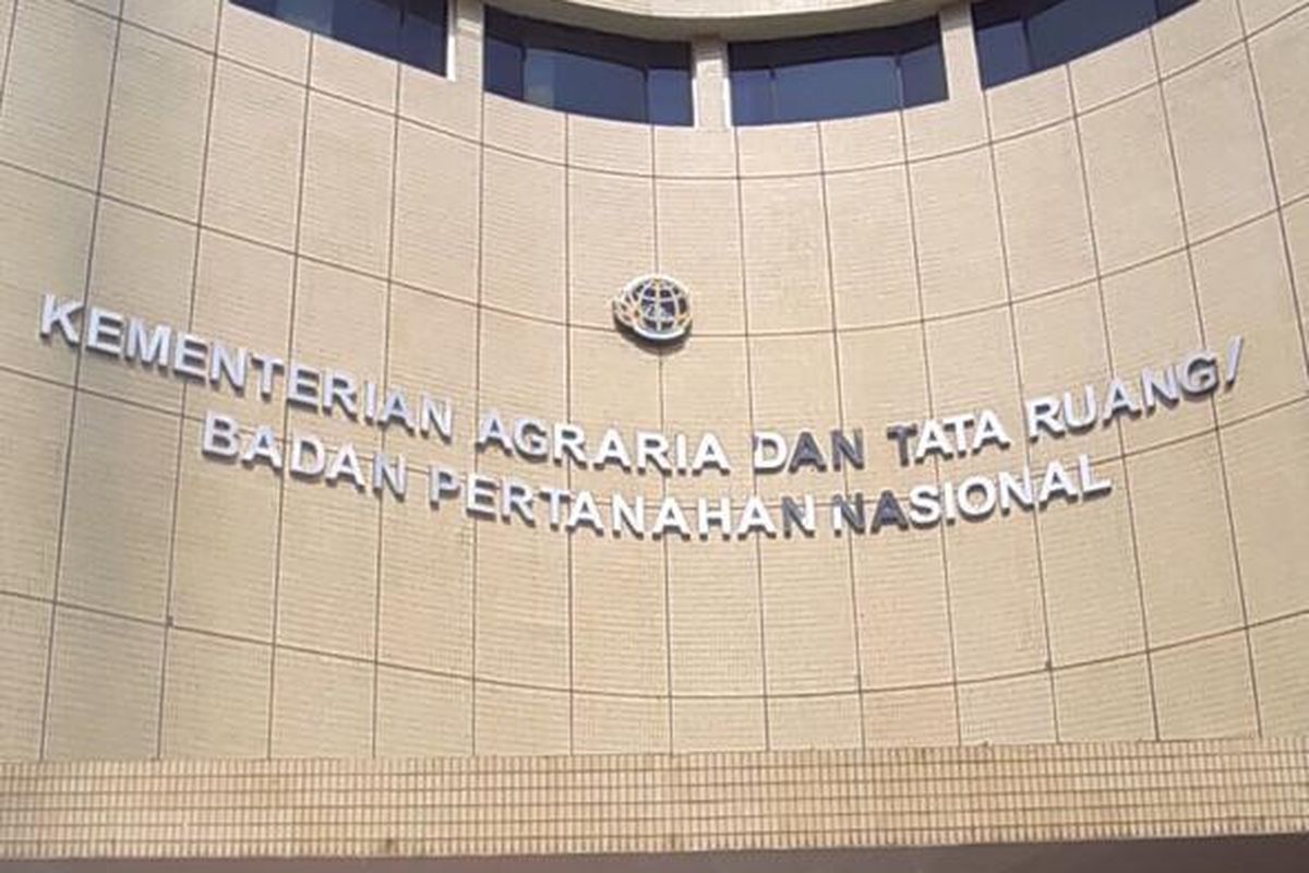 Kantor Gugus Tugas Reforma Agraria (GTRA) Kementerian Agraria Tata Ruang/Badan Pertanahan Nasional (ATR/BPN) di Jalan Sabang, Jakarta Pusat.