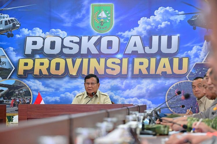 Presiden Prabowo Batal ke Lokasi Karhutla di Kampar Riau