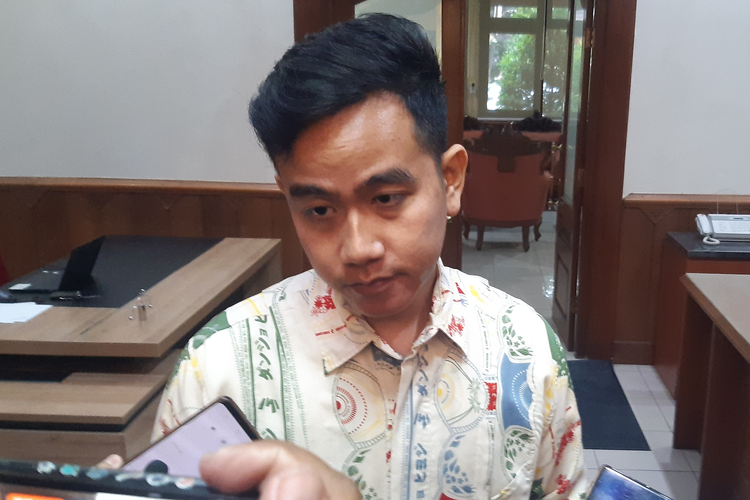 Wali Kota Solo, Gibran Rakabuming Raka di Solo, Jawa Tengah, Rabu (11/10/2023).