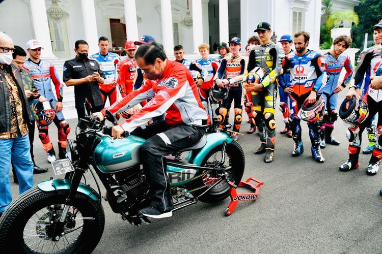 Parade pebalap MotoGP di Jakarta