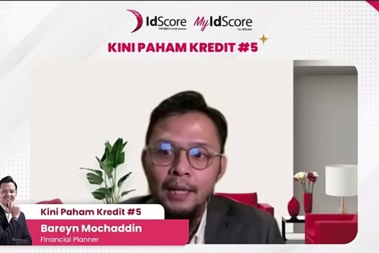 Perencana Keuangan Bareyn Mochaddin saat mengisi webinar Kini Paham Kredit #5, Rabu (22/2/2023).