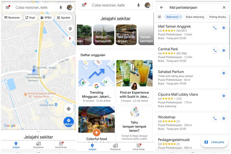 Cara Mudah Mencari Tempat Wisata Terdekat Dengan Google Maps
