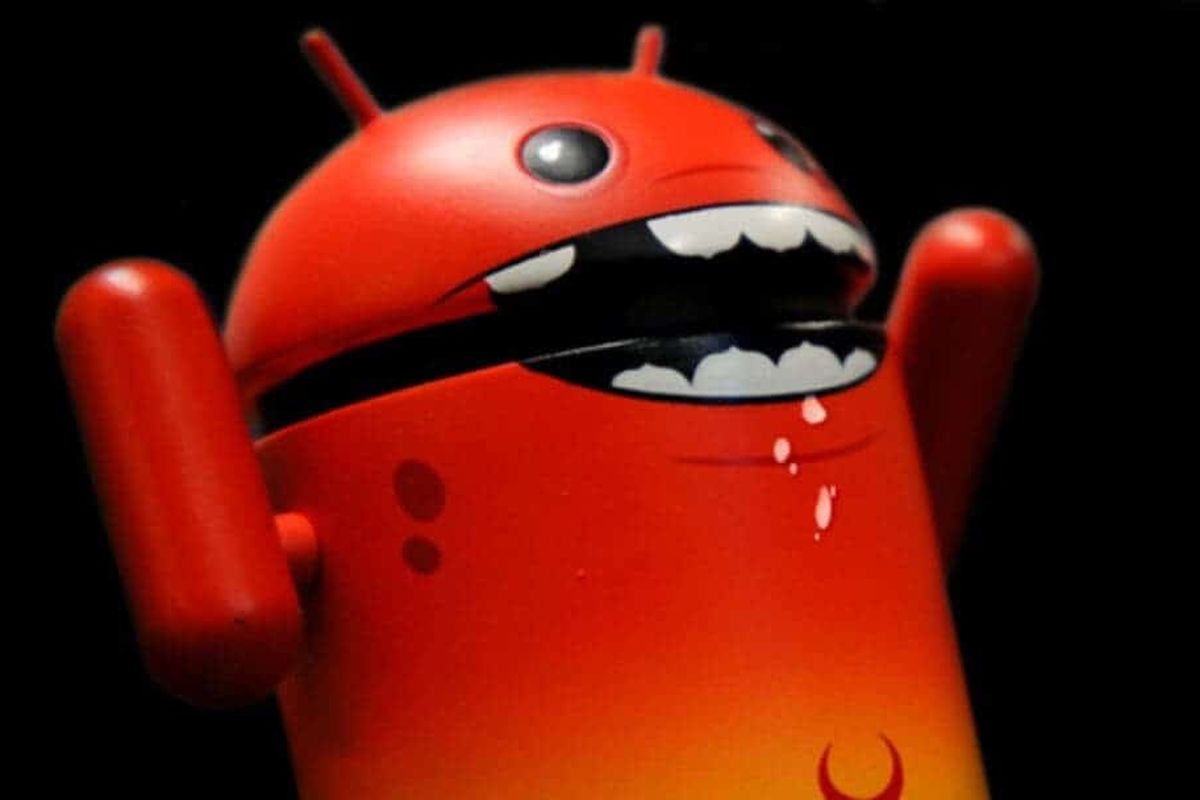 Ilustrasi malware Android.