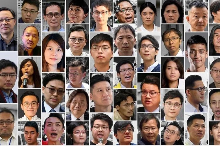 Beberapa dari aktivis prodemokrasi yang disebut sebagai Hong Kong 47.