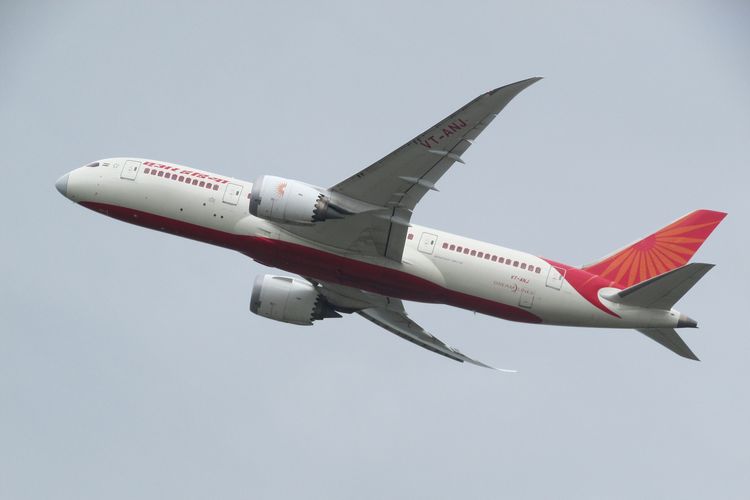 Ilustrasi pesawat milik maskapai Air India.