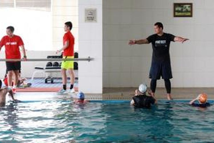 Latihan fisik tim Piala Sudirman