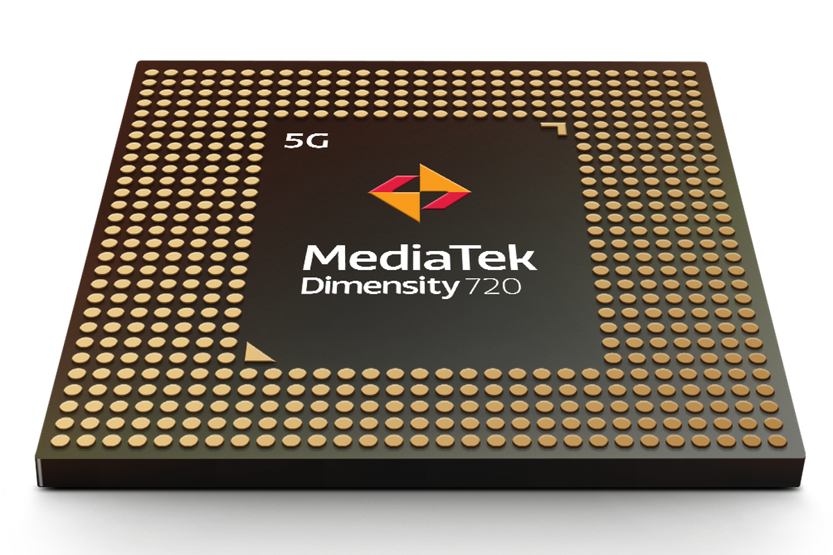 Ilustrasi chipset Mediatek Dimensity 720.