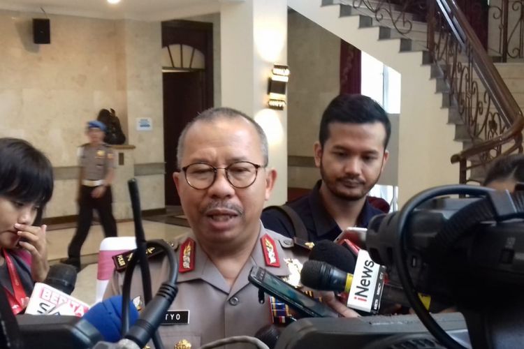 Kepala Divisi Humas Polri Irjen (Pol) Setyo Wasisto saat ditemui di PTIK, Jakarta Selatan, Senin (15/10/2018).