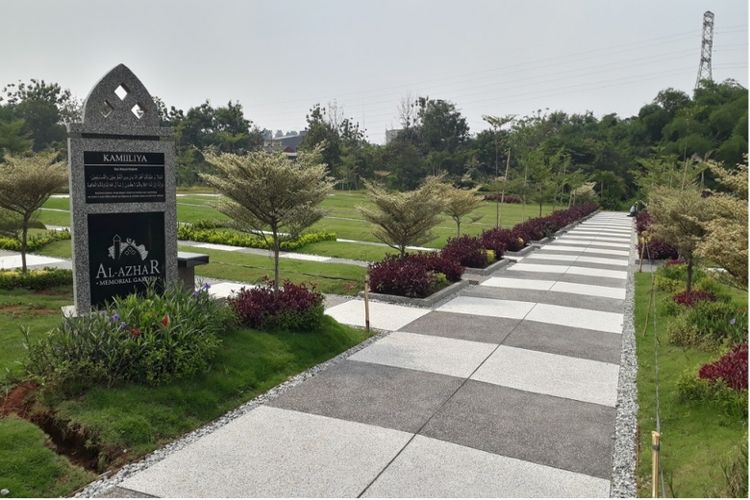 Kondisi area pemakaman Al-Azhar Memorial Garden.