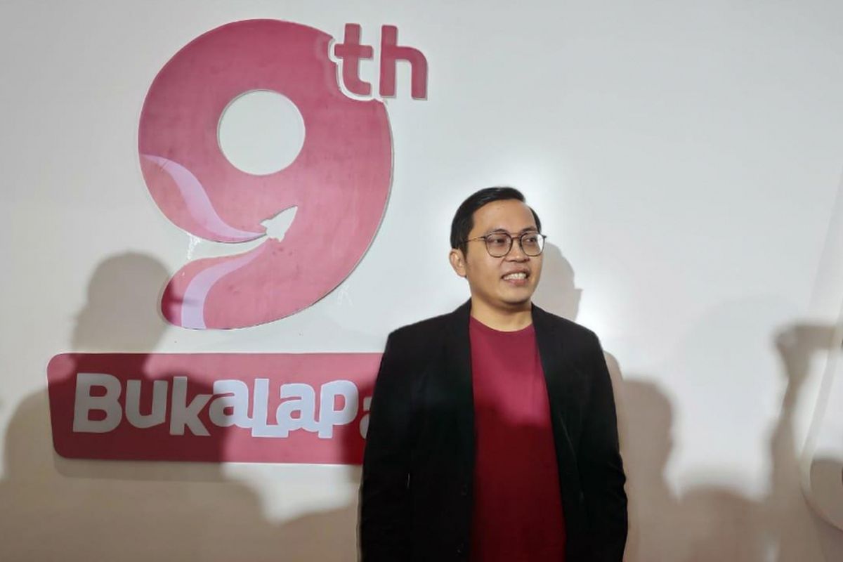 CEO Bukalapak, Ahmad Zaky di acara HUT BUkalapak ke-9 di Jakarta, Kamis (10/1/2019).