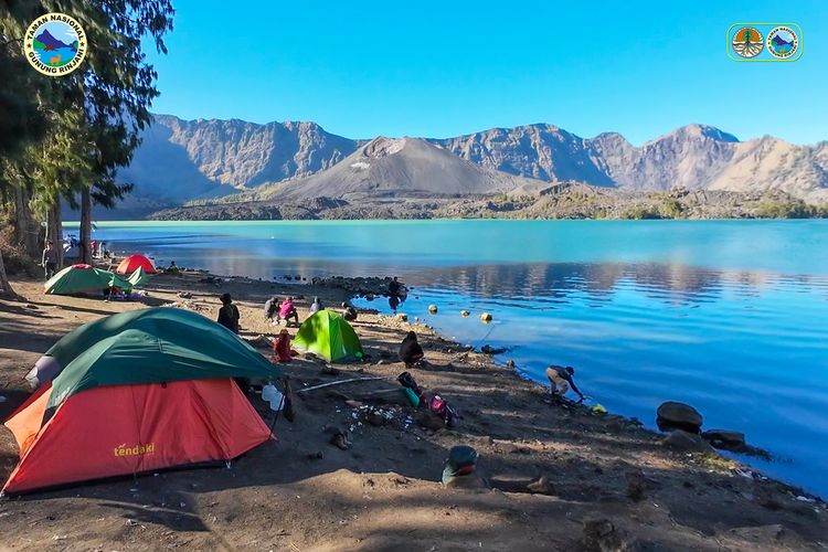 Segara Anak Gunung Rinjani, Kamis (30/8/2023).