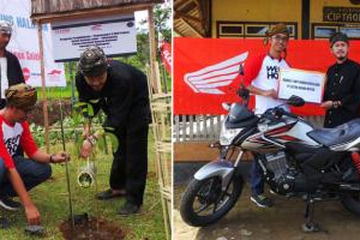 Penanaman pohon AHM mengakhiri kegiatan CSR tahun 2014.