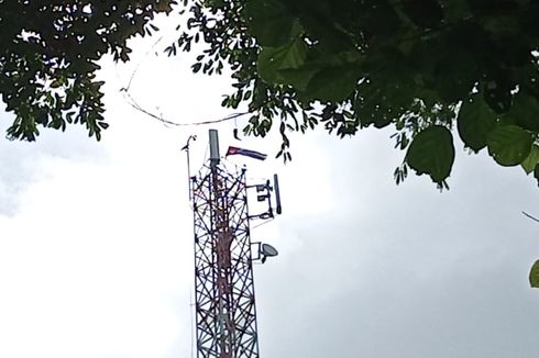 Polres Manokwari Buru Pelaku Pengibaran Bendera Bintang Kejora di Tower Setinggi 42 Meter