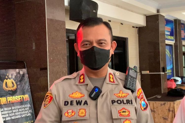 Kapolres Lumajang AKBP Dewa Putu Eka Dermawan di Mapolres Lumajang