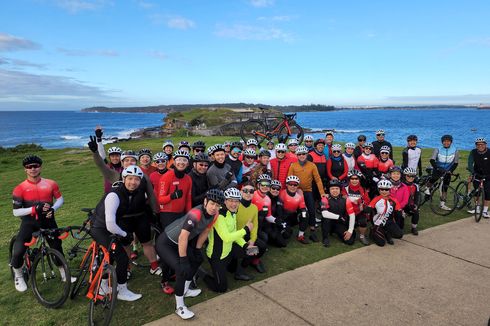 Semarak Gowes Bersama Rayakan HUT Ke-77 RI di Sydney