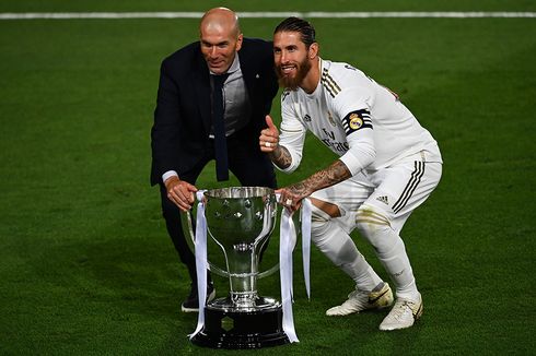 Salam Perpisahan Sergio Ramos dkk untuk Zinedine Zidane