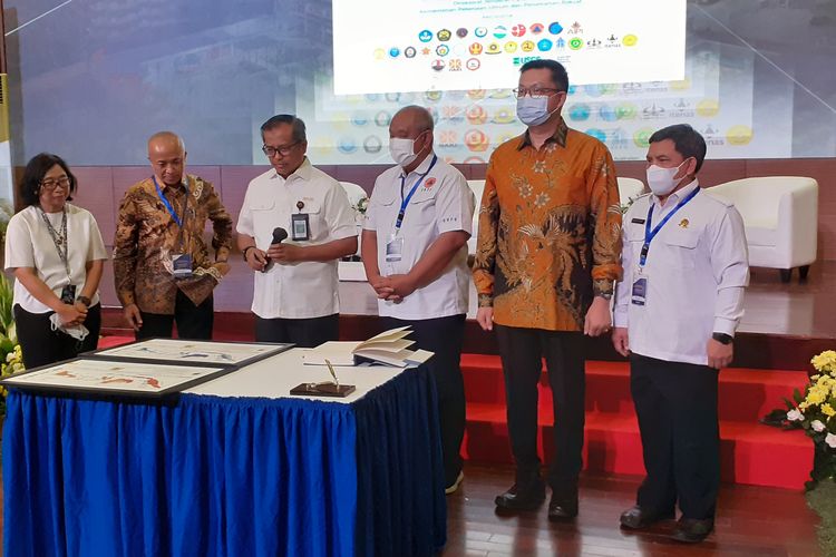 Peluncuran buku Peta Deagregasi Bahaya Gempa Indonesia untuk Perencanaan dan Evaluasi Infrastruktur Tahan Gempa, Selasa (29/11/2022)