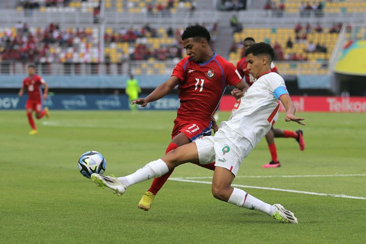 Laga Grup A Piala Dunia U17 2023 antara Panama vs Maroko di Stadion Gelora Bung Tomo, Surabaya, Jumat (10/11/2023).