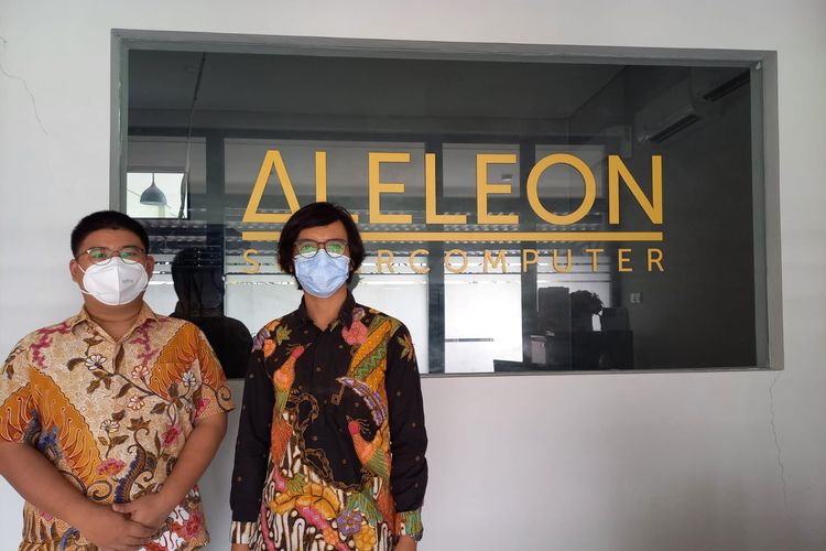 Wilson dan Latansa, pendiri dan penyedia layanan ALELEON Supercomputer pertama di Indonesia, Senin (4/7/2022). 