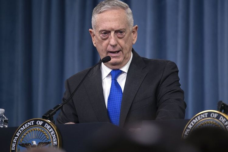 Mantan Menteri Pertahanan AS James Mattis.