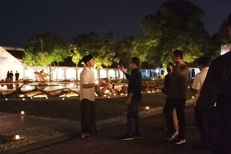 Kaesang Pangarep di Puro Mangkunegaran, Kamis (8/1/2022) malam