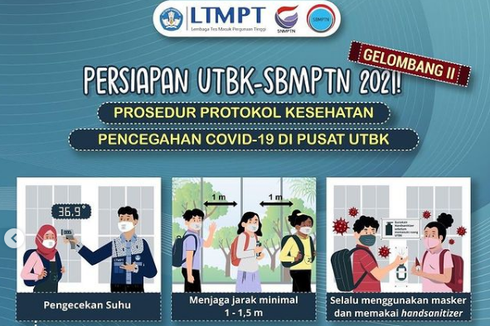 Hari Ini UTBK 2021 Gelombang II, Simak Ketentuannya