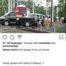 Viral Video Kereta Berhenti Saat Rel Dipadati Kendaraan di Bekasi, Ini Penjelasan KCI