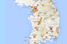Daftar 30 Wilayah di Korea Selatan yang Konfirmasi Positif Virus Corona Covid-19