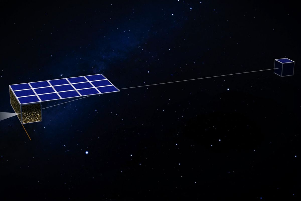 Ilustrasi satelit nanosat