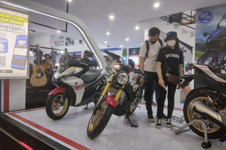 Yamaha di Jakarta Fair Kemayoran 2022.