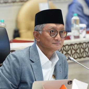 Menteri PU Dody Hanggodo dalam Rapat Kerja (Raker) bersama Komisi V DPR RI di Jakarta, Rabu (8/4/2026). 
