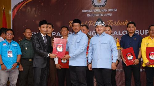 KPU Luwu Tetapkan Patahudding-Dhevy sebagai Pemenang Pilkada 2024