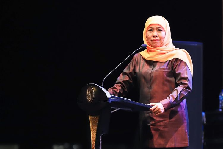 Gubernur Khofifah Indar Parawansa dalam sebuah kesempatan.