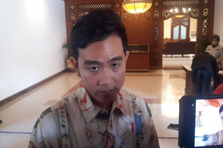 Wali Kota Solo Gibran Rakabuming Raka di Solo, Jawa Tengah, Rabu (21/2/2024).