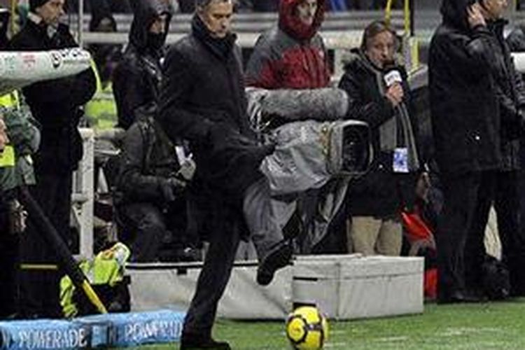 Pelatih Inter Milan, Jose Mourinho.