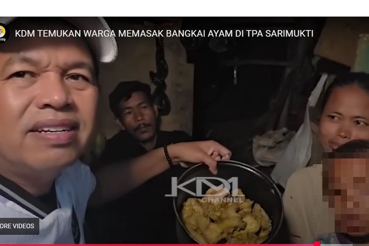 Gubernur Jawa Barat Dedi Mulyadi saat menemui warga di TPA Sarimukti di Desa Sarimukti, Kecamatan Cipatat, Kabupaten Bandung Barat, Jawa Barat.