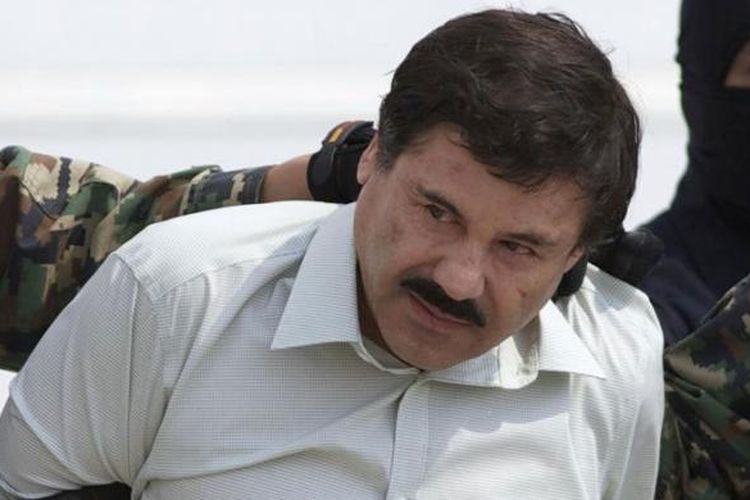 Joaquin El Chapo Guzman, pemimpin kartal narkoba Sinaloa. 