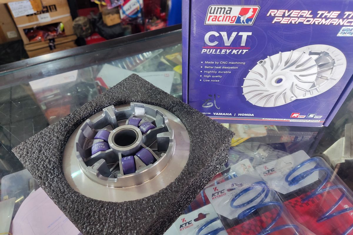 Roller dan pulley CVT untuk Honda PCX 150 versi aftermarket