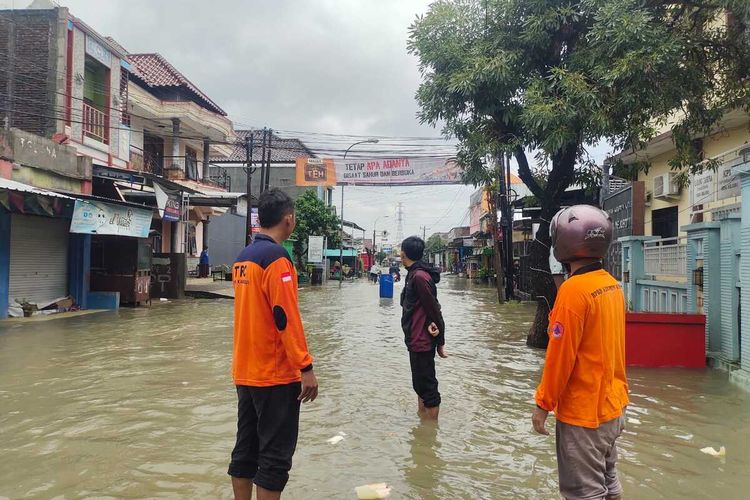 Banjir di wilayah Kabupaten Kudus, Jawa Tengah, Kamis (14/3/2023)