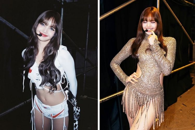 Tangkapan layar akun Instagram Lisa BLACKPINK @lalalalisa_m. Lisa BLACKPINK tampil memikat di konser terakhir tur Hong Kong dengan dua busana panggung berbeda yang langsung menyedot perhatian.