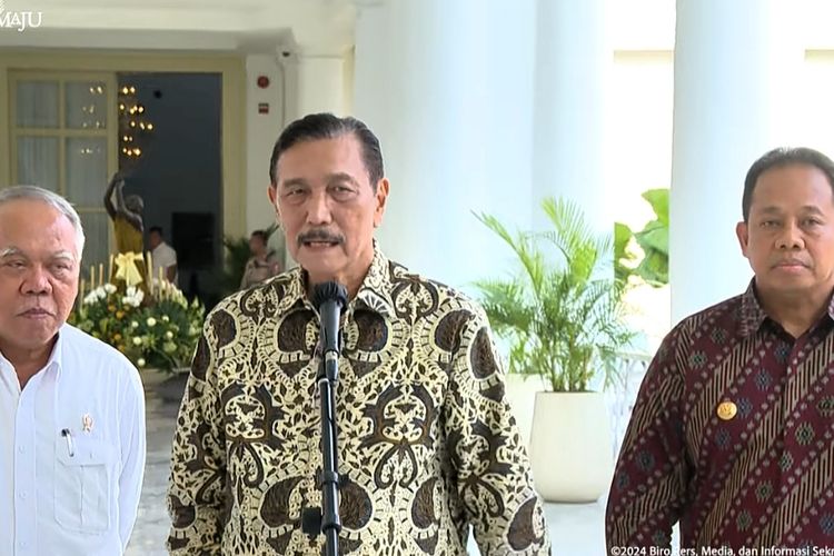 Menteri Koordinator Bidang Kemaritiman dan Investasi Luhut Binsar Pandjaitan menjelaskan persiapan untuk WWF telah memasuki tahap akhir usai ratas di Istana Kepresidenan Bogor. 