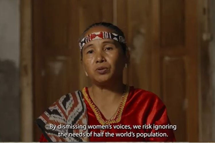 Tangkapan layar dari cuplikan film dokumenter film dokumenter Harapan Baru Stories of Womens Peace Movement in Central Sulawesi.