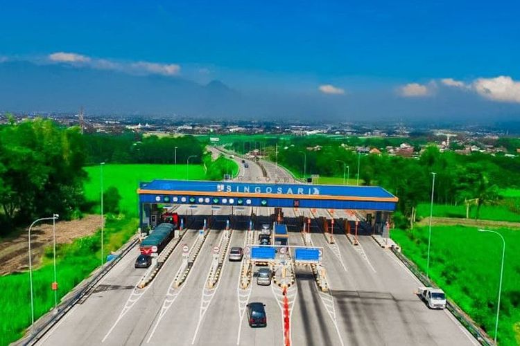 Gerbang Tol Singosari di Jalan Tol Pandaan-Malang