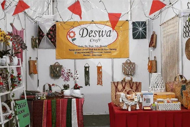 Deswa Craft pada acara Mastercard Strive Indonesia, Kamis (31/8/2023)